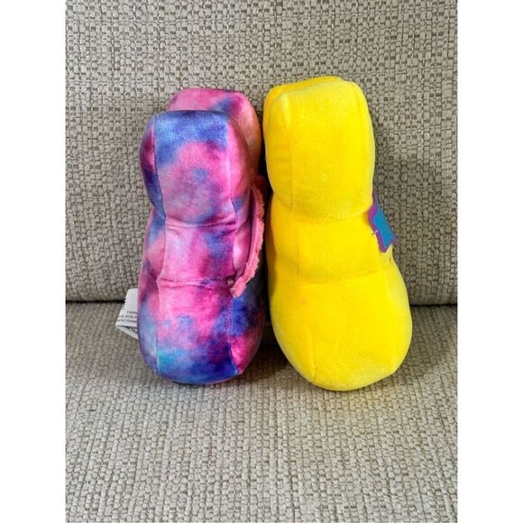 6” Plush PEEPS Tie-Dye Flower and Superstar Rockstar Easter Bunny Peeps - Picture 6 of 8
